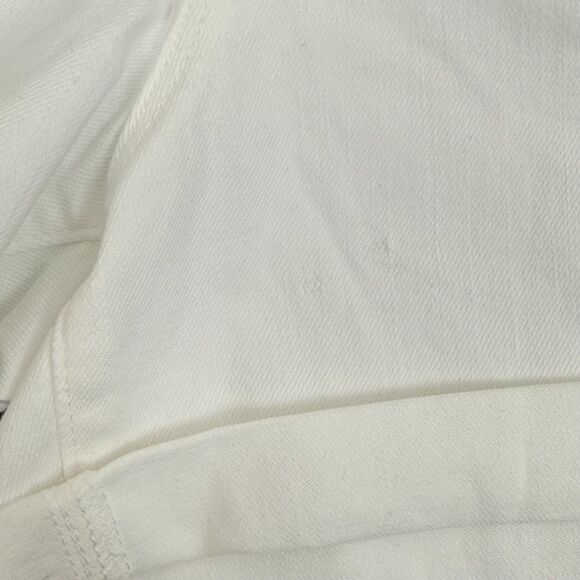 J.CREW Classic Denim Short 32 Optic White Wash 5” Folded Cuff Jean B28 - Picture 5 of 7